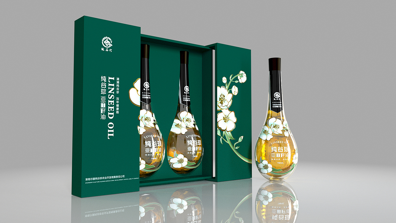 纯谷珍亚麻籽油（图ZMTgzNzg5NDUy） - 品牌 - 站酷设计师Circledrm原创素材 - 站酷ZCOOL