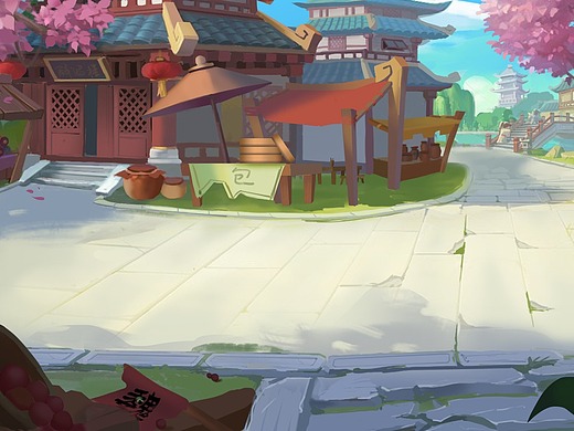 q版 欧美室内场景|插画|游戏原画|宛若空色7885 - 原创作品 - 站酷