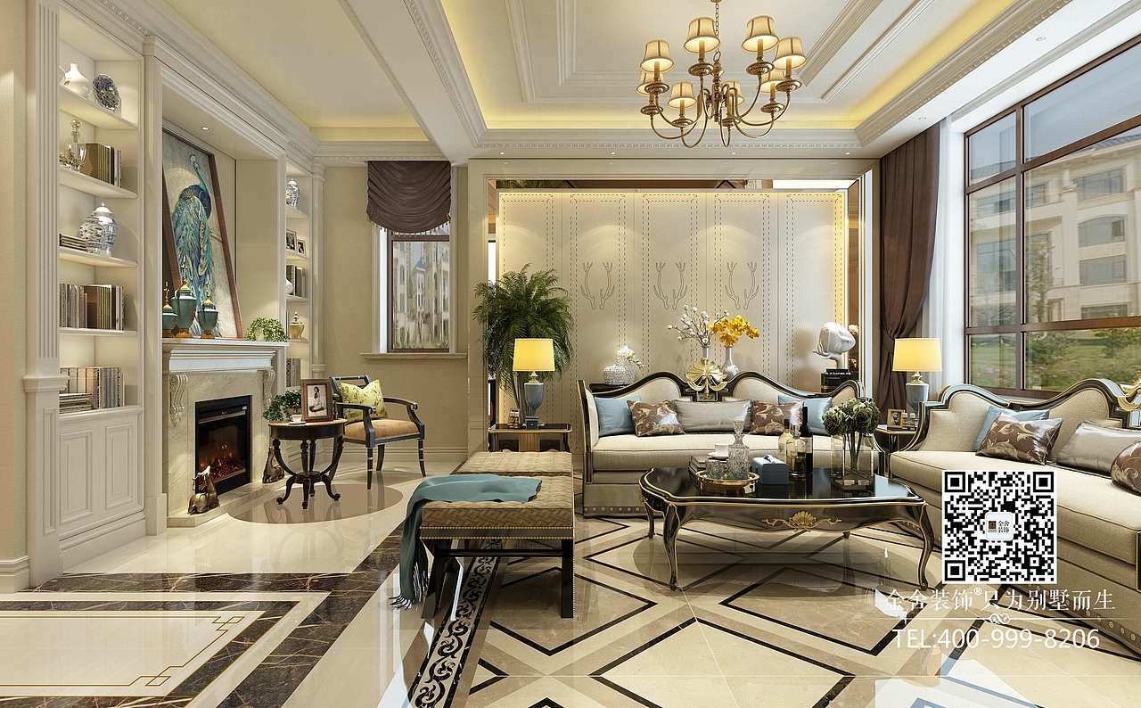 【原河名墅装修】-原河名墅客厅装修效果图