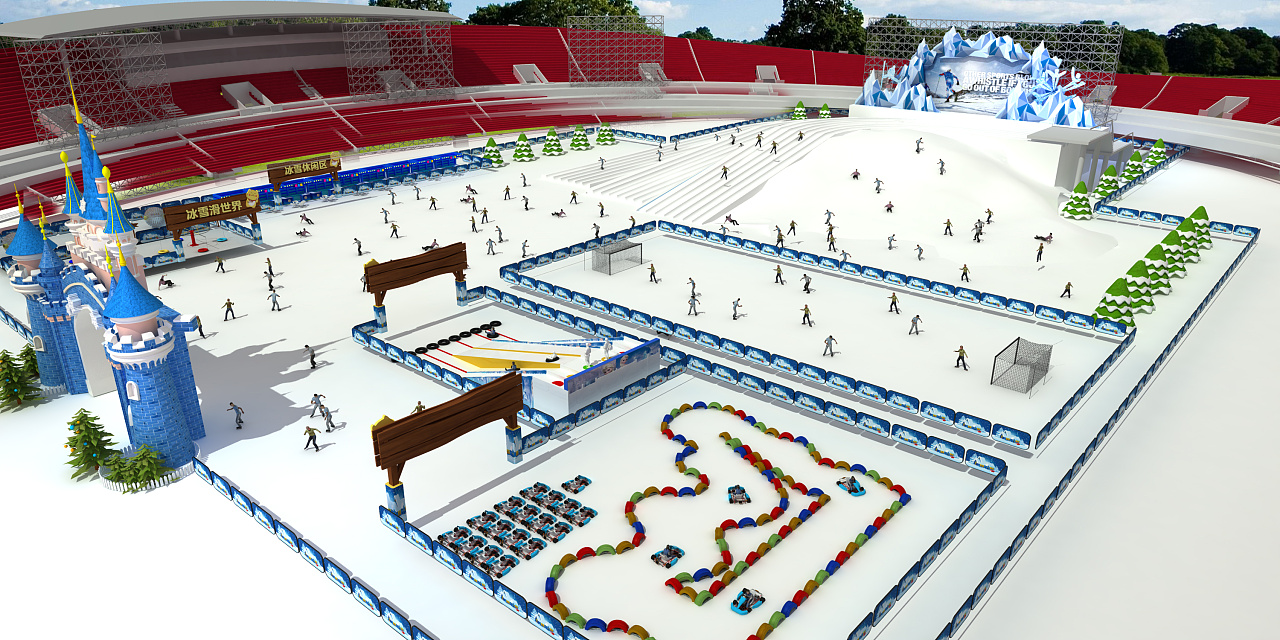 《京西滑雪场》舞美设计