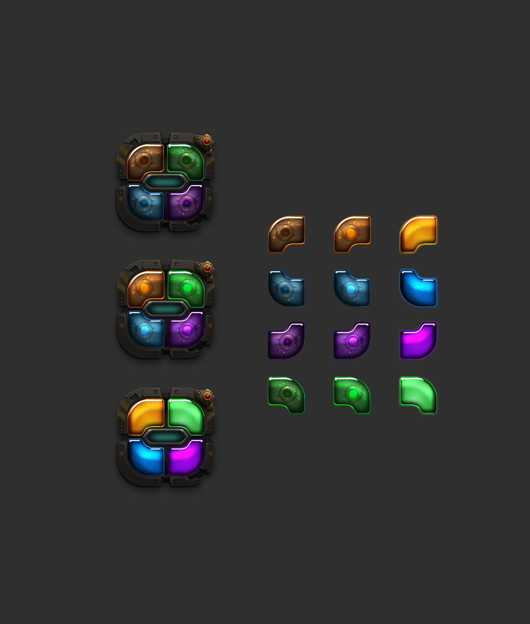 科幻 游戏 ui (系列临摹) 02