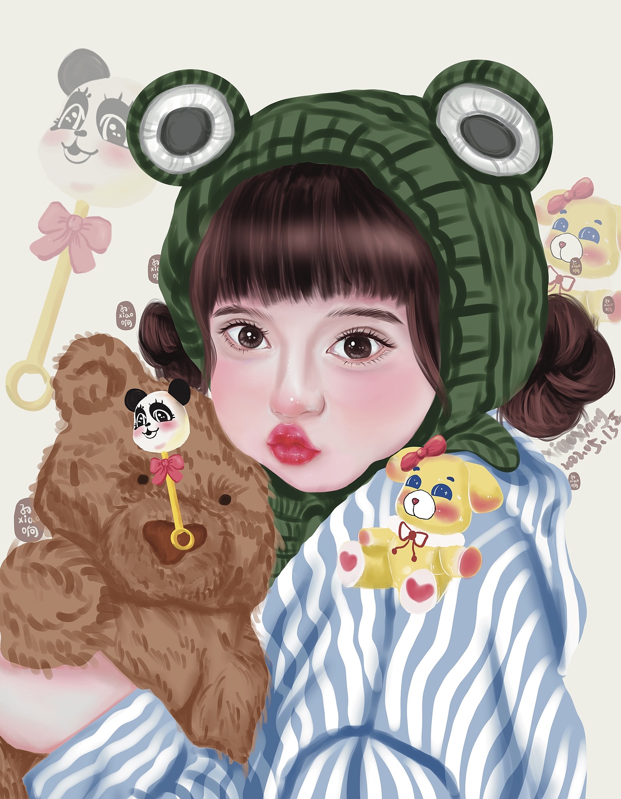 近日厚涂头像梳理