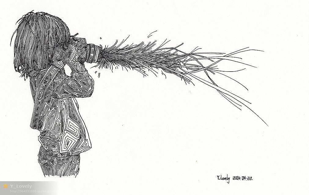 Y_Lovely《恶魔猎手 2014.10.19 晴天 毕》步骤 纯圆珠笔魔兽争霸