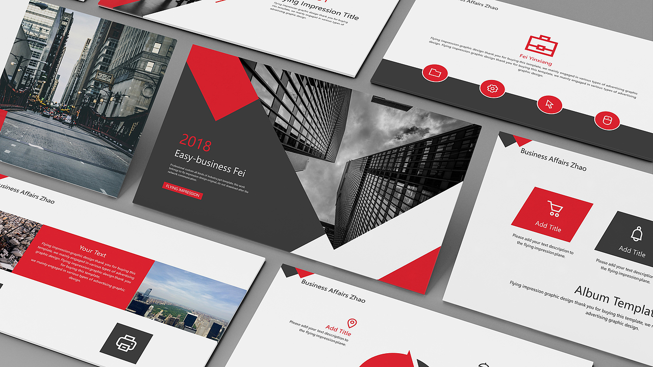 简约商务欧美风总结PPT模板（图ZMTEyMjE4MDY0） - PPT/Keynote - 站酷设计师老飞设计匠原创素材 - 站酷ZCOOL