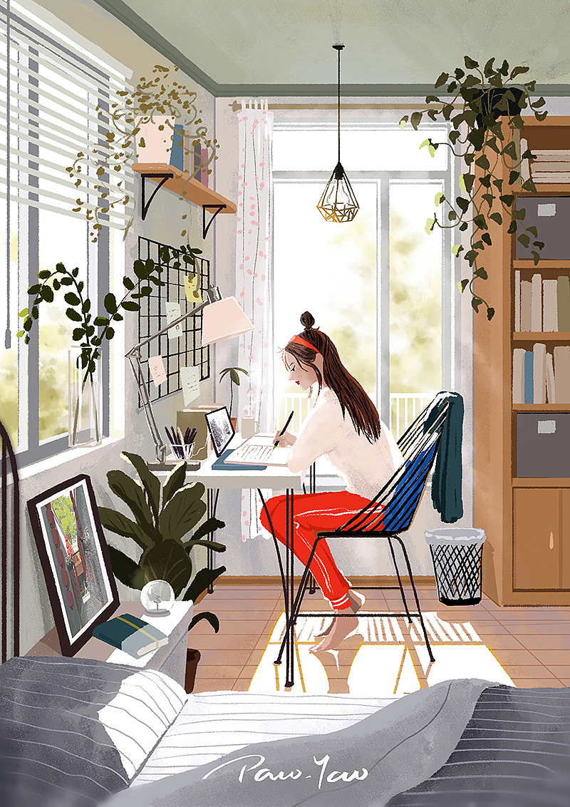 宅家的时光(9图)（图ZMjAxNTE2NDk2） - 创作习作 - 站酷设计师Paco_Yao原创素材 - 站酷ZCOOL