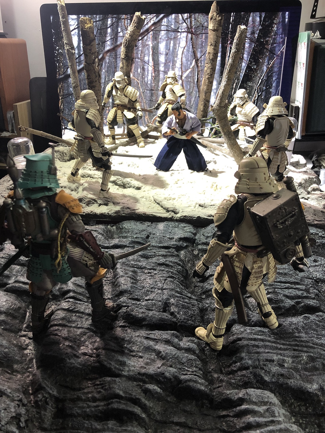 玩具摄影 mezco 武士金刚狼（附带实景拍摄花絮）（图ZMTQ0MDU1OTI4） - 风光摄影 - 站酷设计师玩具人小木原创素材 - 站酷ZCOOL