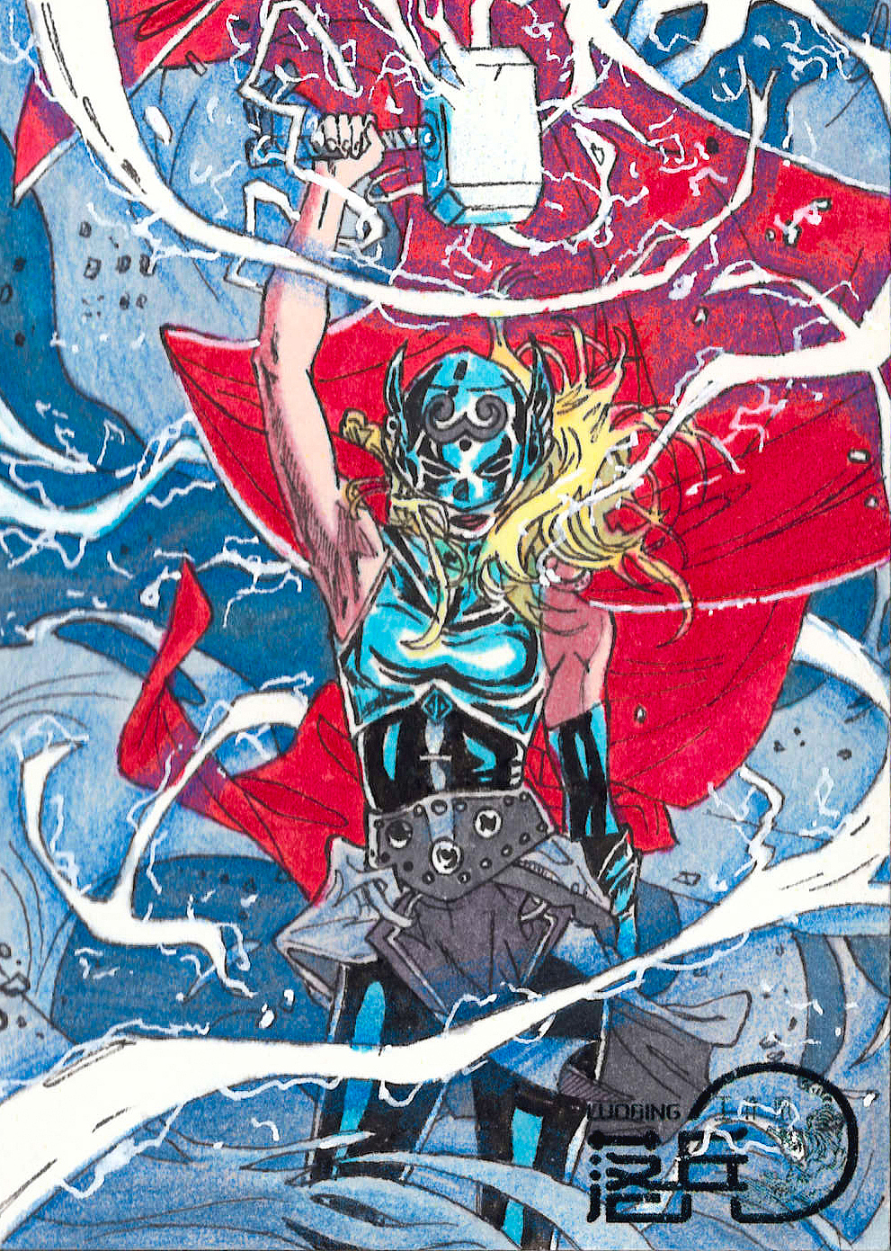 烈日风暴手绘卡（图ZMjk0NTM2NjEy） - 绘画 - 站酷设计师漫艺手绘原创素材 - 站酷ZCOOL