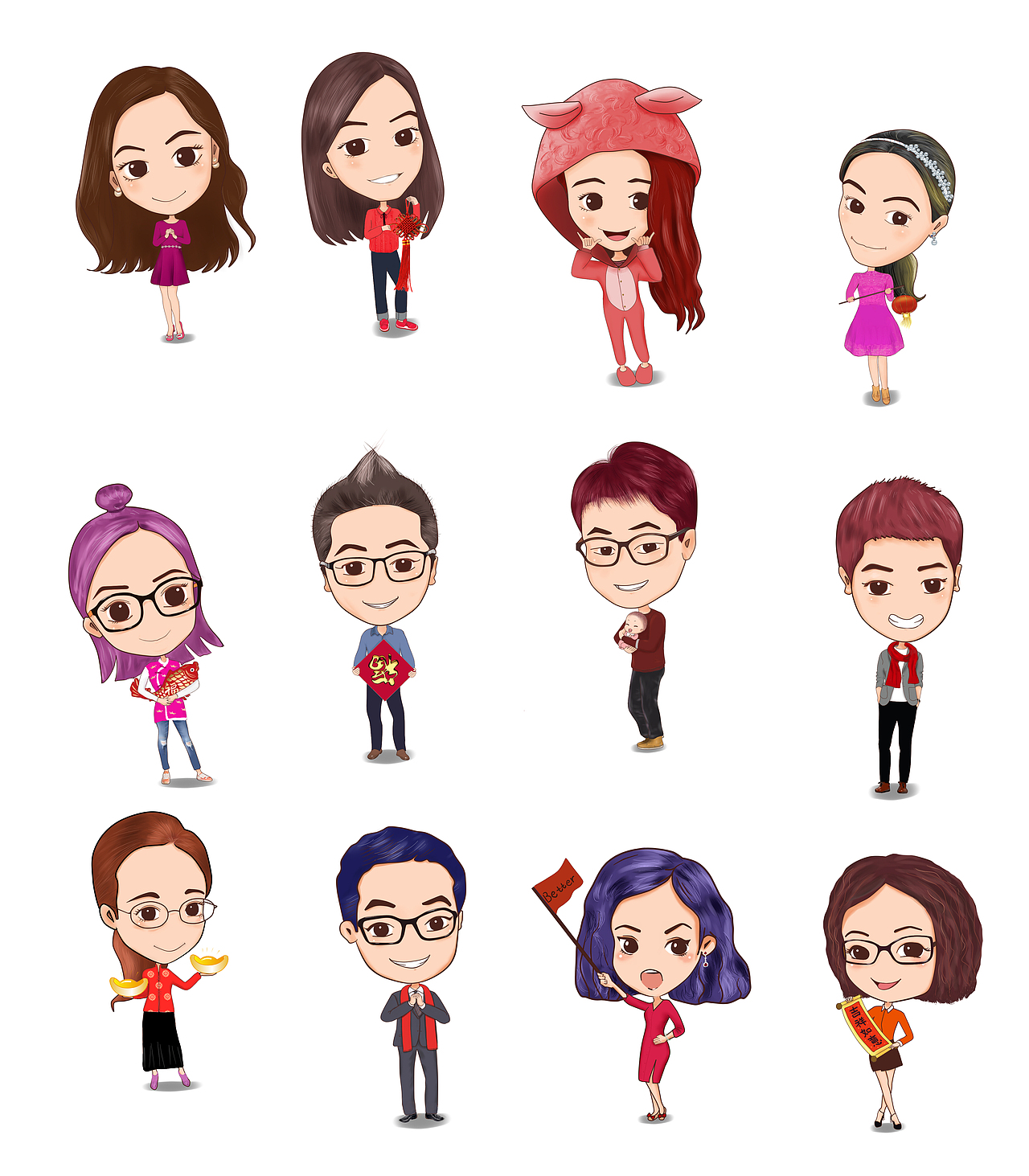 q版人物绘制（图ZMTE3NDYyNTA4） - 单幅漫画 - 站酷设计师天际线原创素材 - 站酷ZCOOL