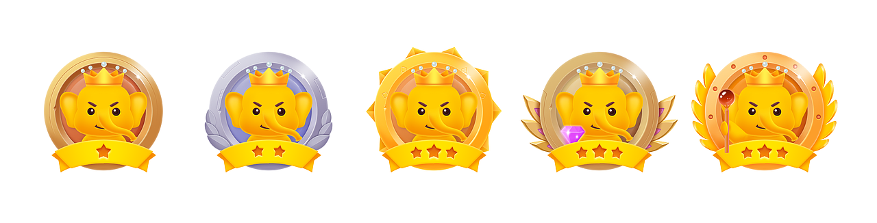 黄小象形象及表情