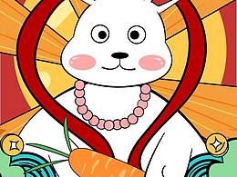 2023兔年国潮插画