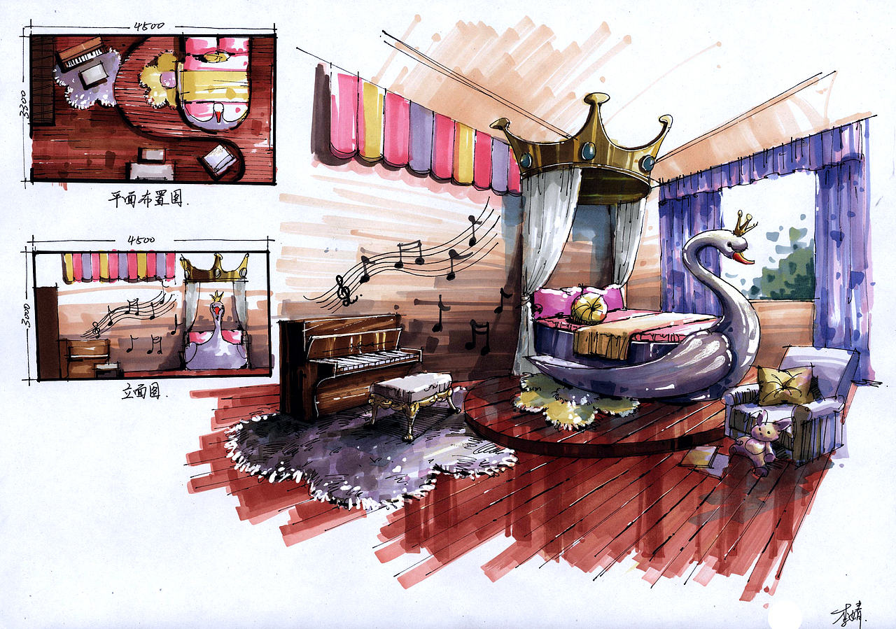 火星时代学员手绘快速表现作品展示