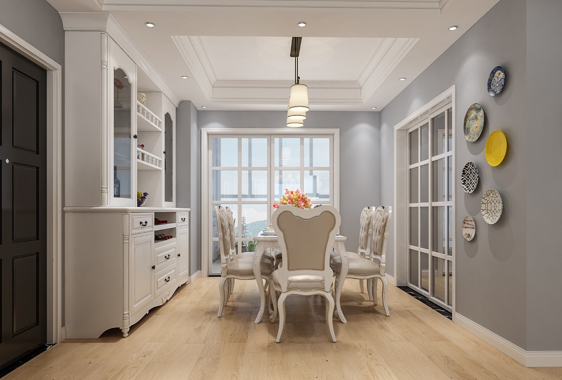 高端简欧客餐厅（图ZMTczMDY3ODQ0） - 家装设计 - 站酷设计师1992效果图原创素材 - 站酷ZCOOL