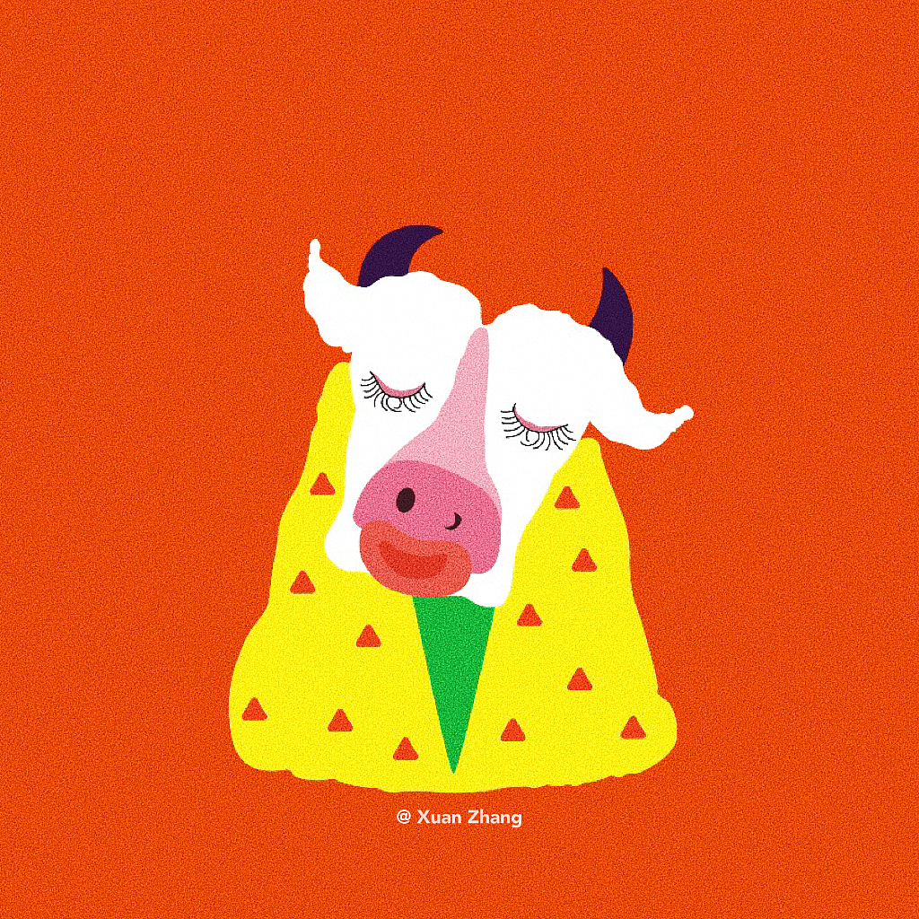 小悦食厨食品包装插画设计