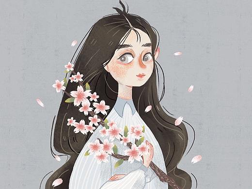 女孩（个人主页-ZNDQxNzg5ODA=） - 商业插画 - 站酷设计师梦是美的原创素材 - 站酷ZCOOL