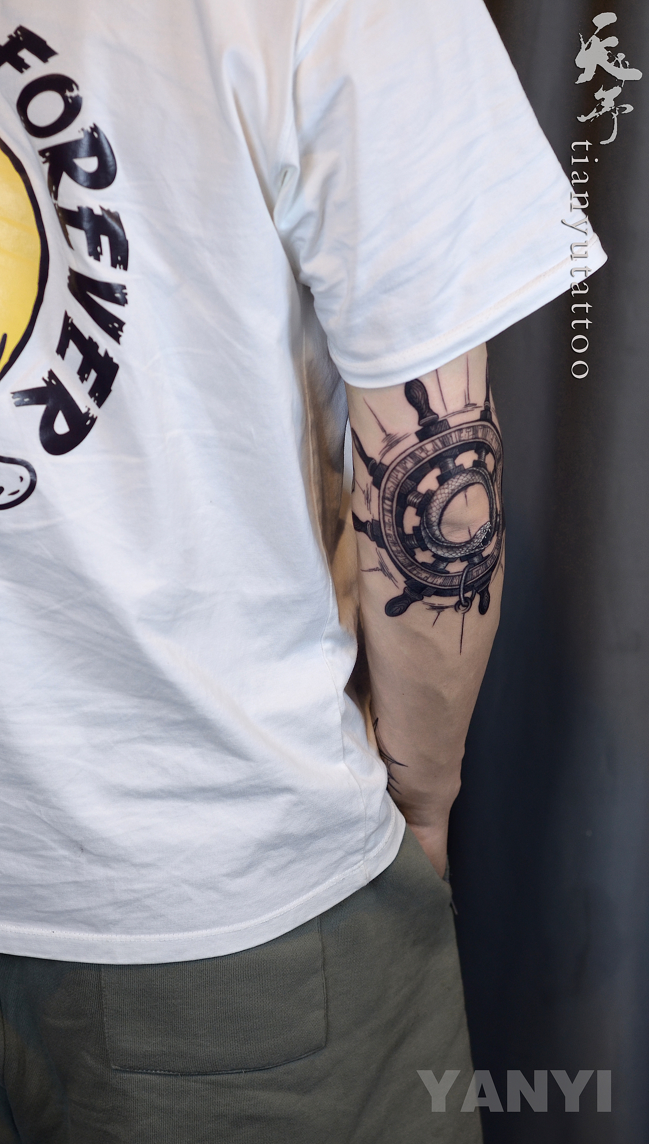 西安天予刺青写实纹身作品