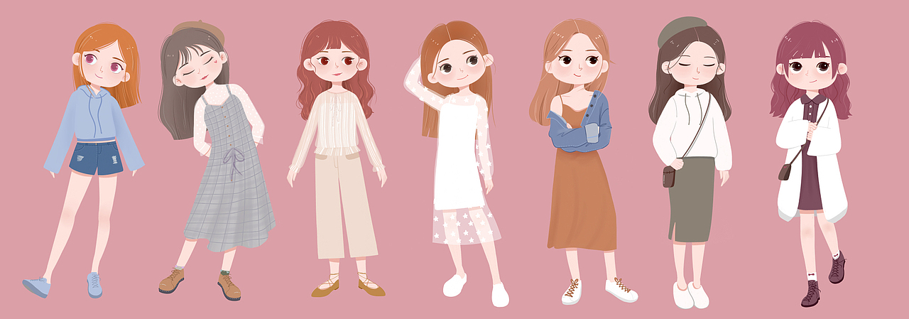 少女合集（图ZMTM0ODgzMTg0） - 创作习作 - 站酷设计师LYLY1993原创素材 - 站酷ZCOOL