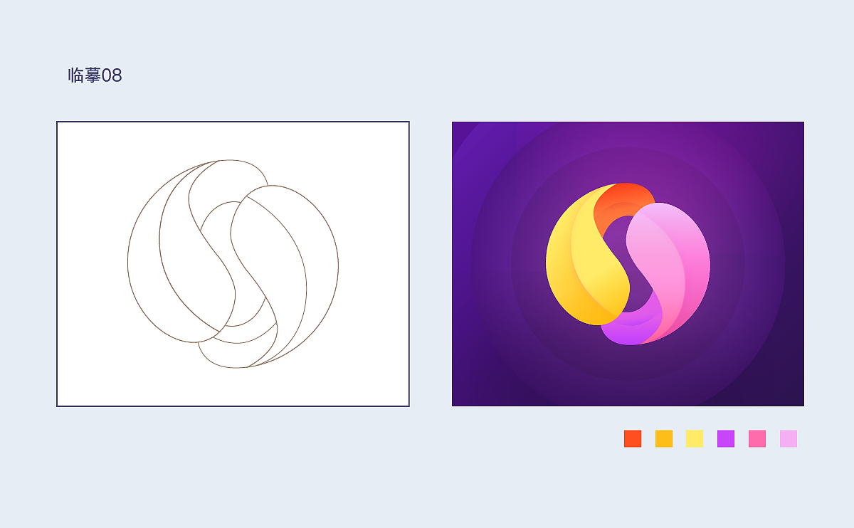 渐变风图形练习