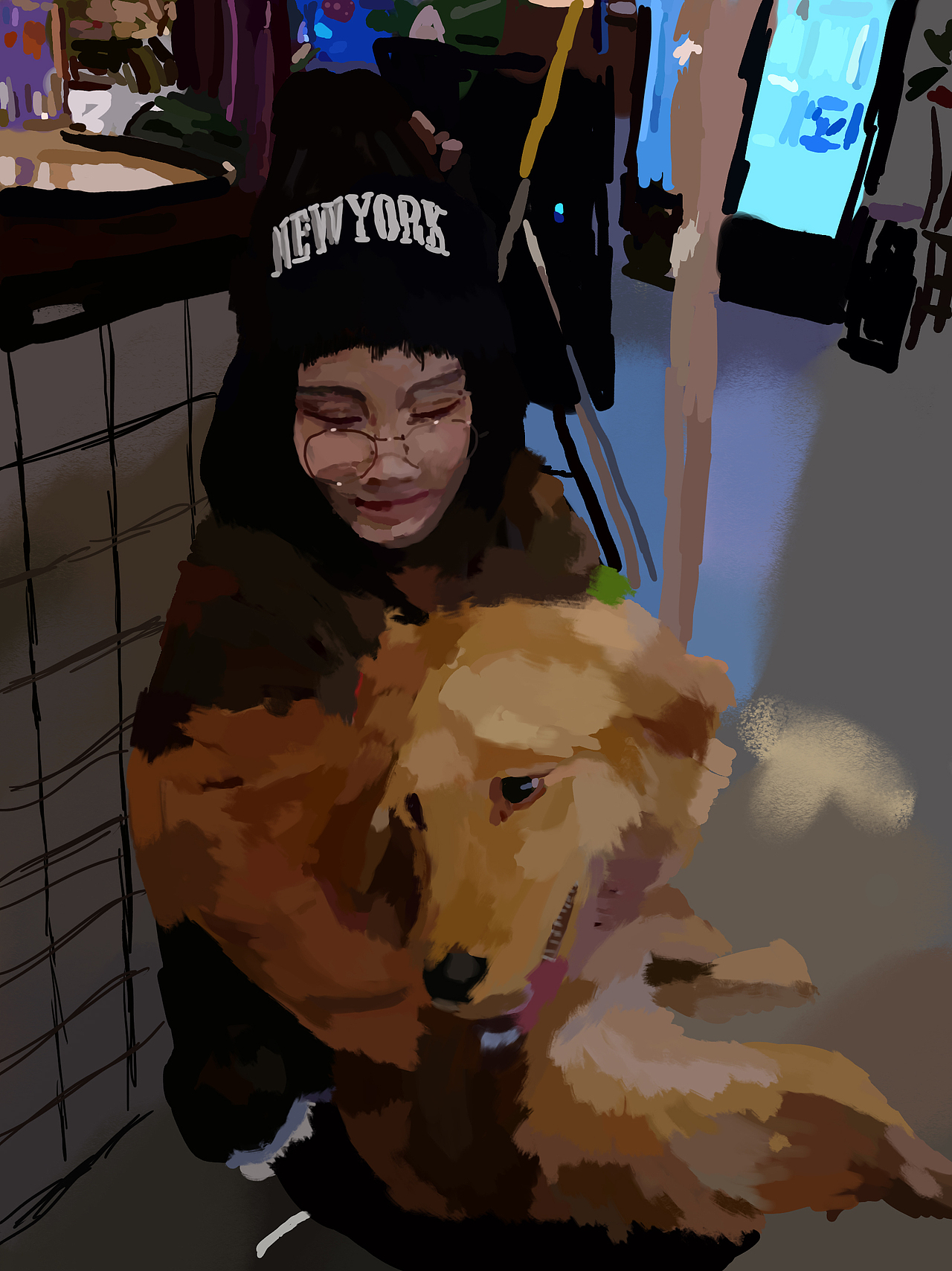 张枪枪和可爱的大狗狗（图ZNjg0MTY2ODA=） - 商业插画 - 站酷设计师Lokuss原创素材 - 站酷ZCOOL