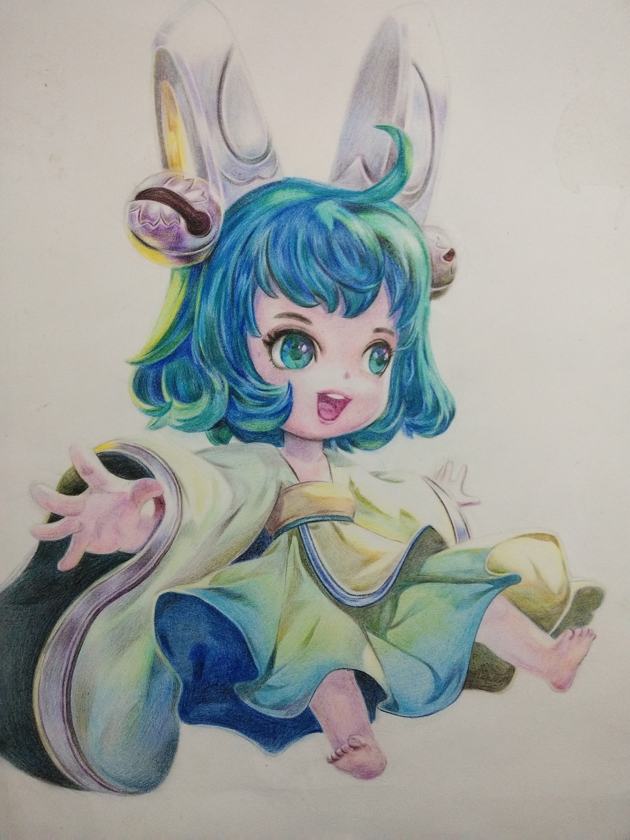 彩铅:王者荣耀蔡文姬
