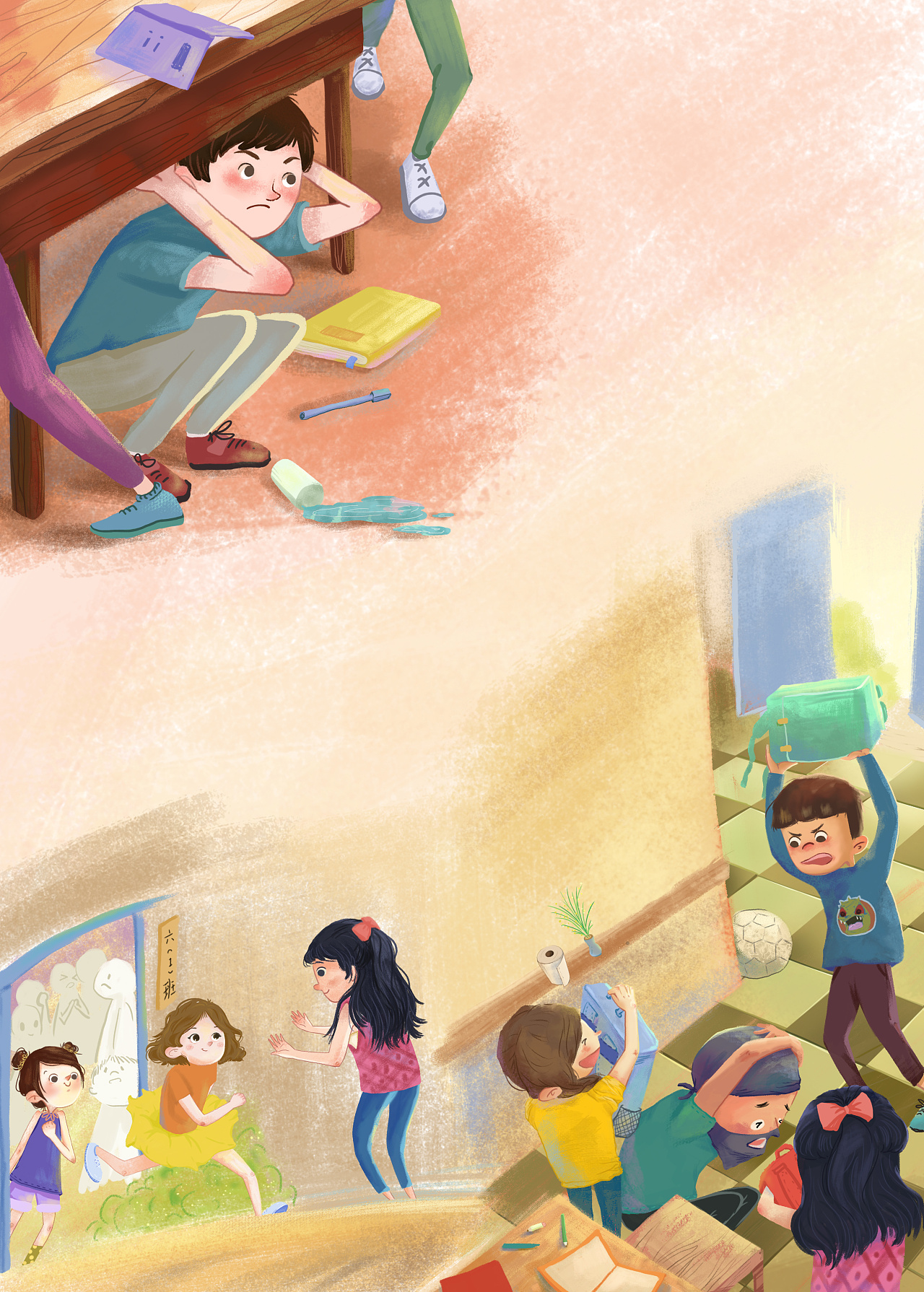《彩蝶校园故事系列》插图 - 原创作品 - 站酷(zcool)