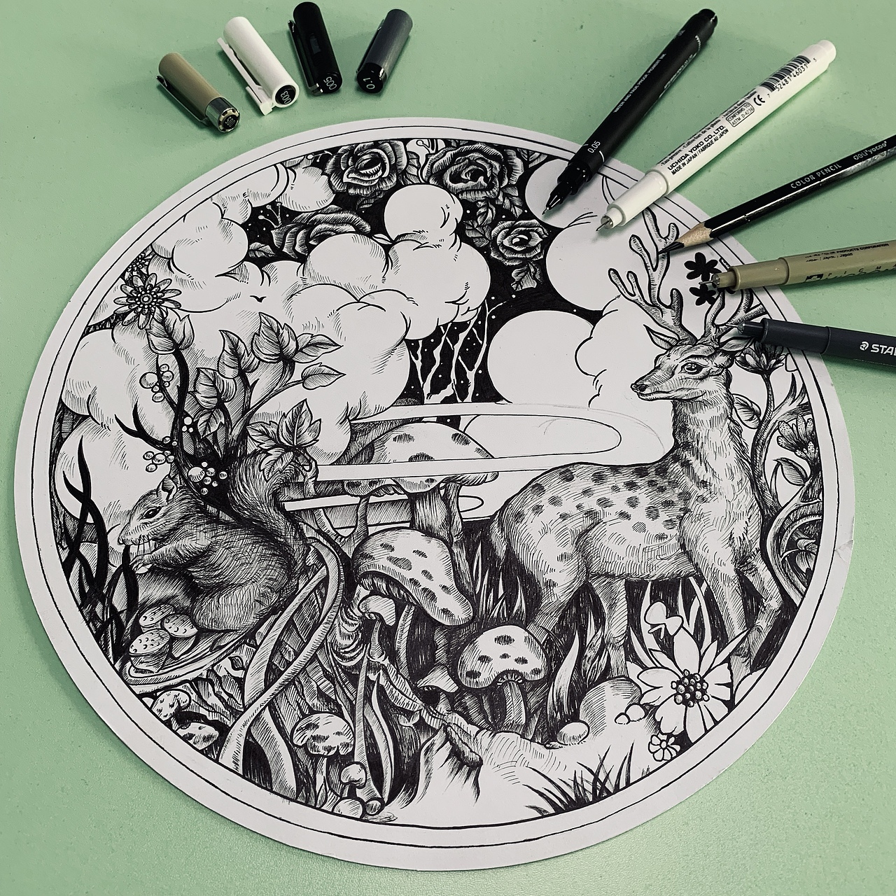 平面构成 针管笔 装饰画（图ZMTg3Nzg1OTgw） - 新锐潮流插画 - 站酷设计师不怕杀鸡的小猴子原创素材 - 站酷ZCOOL