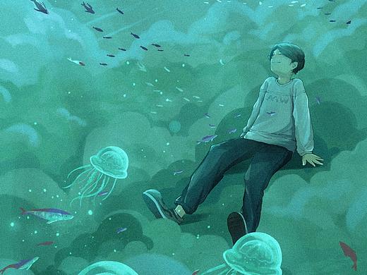 海中，有风吹过的声音（内有绘画过程～）