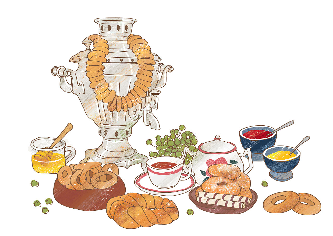 《食帖》下午茶插画