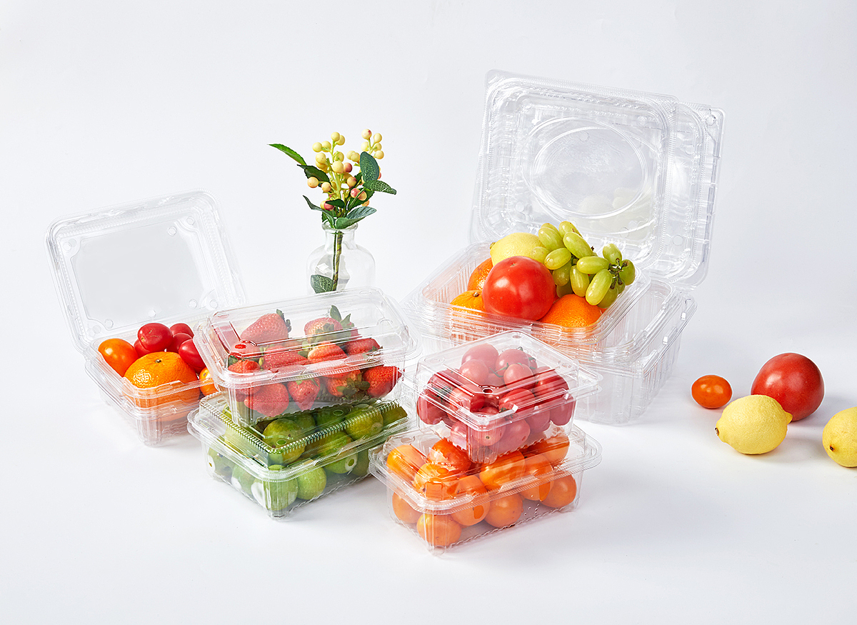 一次性餐盒、透明塑胶盒、生鲜水果包装盒拍摄阿里巴巴