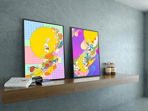 Double 兔 系列插画