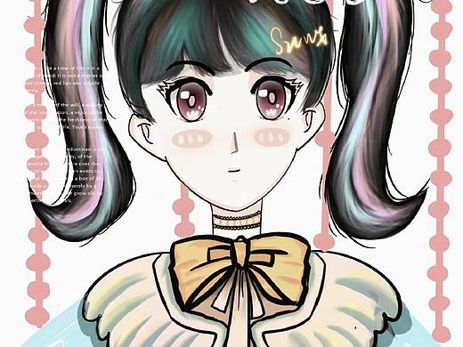 扎双马尾的女孩