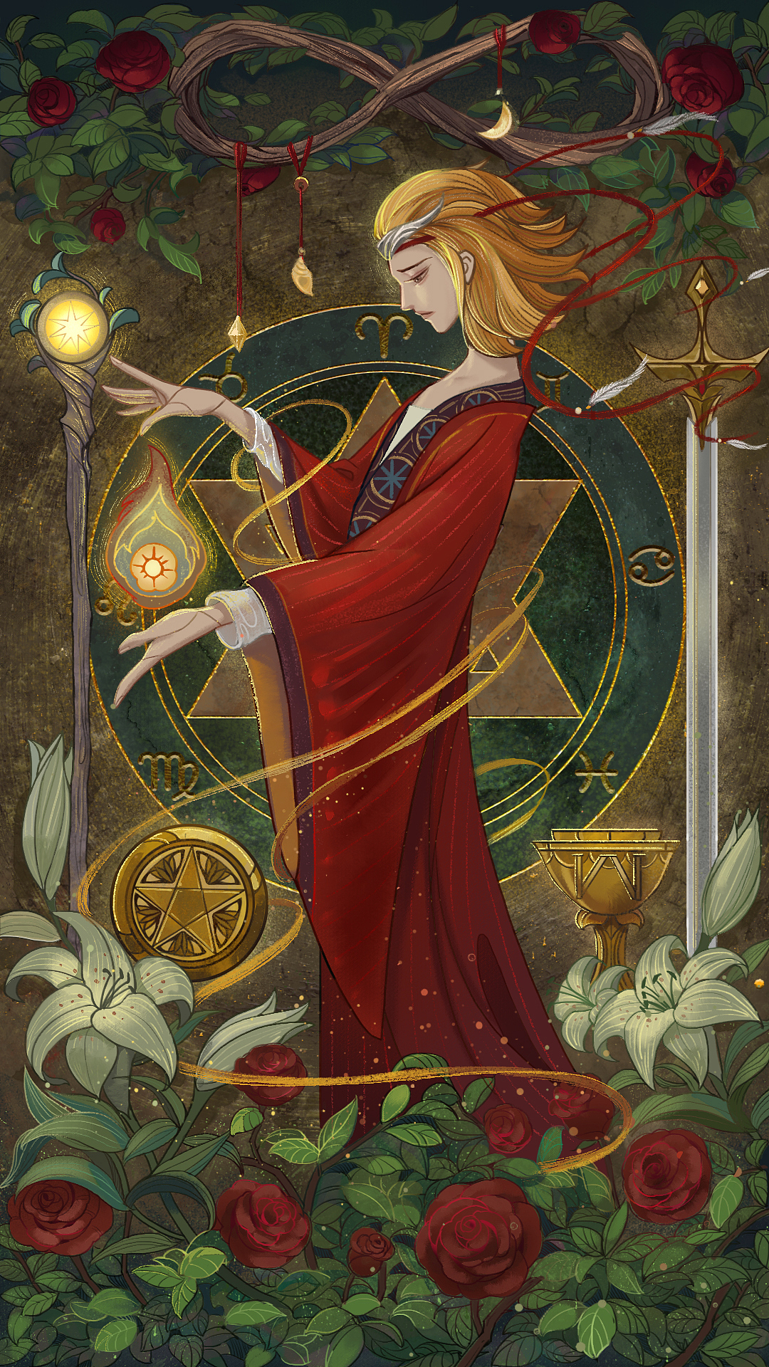 AURA TAROT灵韵塔罗系列大阿卡纳（一）（图ZMzAxOTY1NTk2） - 商业插画 - 站酷设计师阿来LAI原创素材 - 站酷ZCOOL