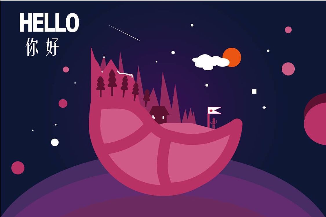 唯美插画（图ZMTg1NTI0MjE2） - 图案 - 站酷设计师喜欢蓝色xing原创素材 - 站酷ZCOOL