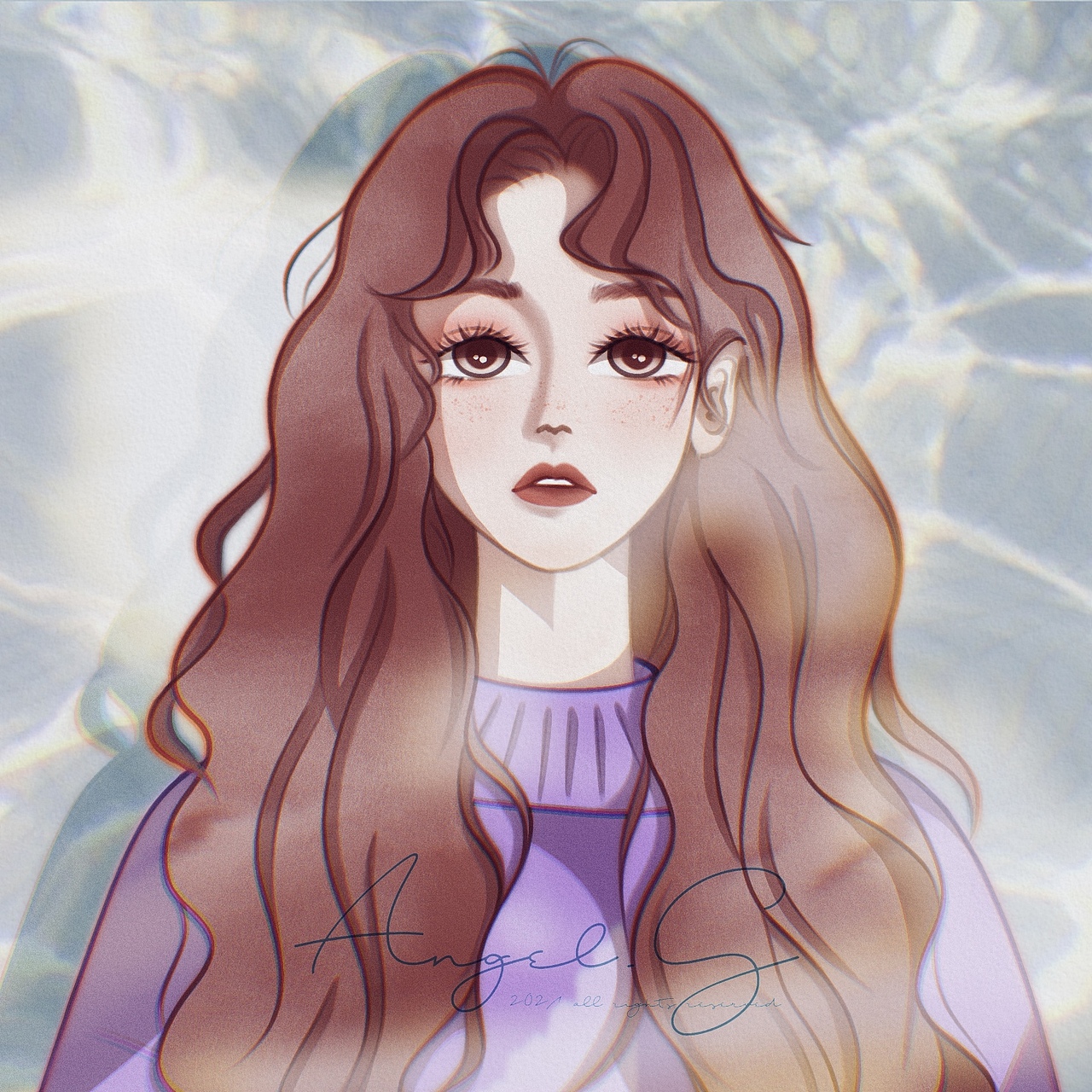 iPad｜人物头像上色总结（图ZMjQxMDU3Nzgw） - 艺术插画 - 站酷设计师EDANNA原创素材 - 站酷ZCOOL