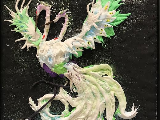 梦遥粘土作品-比翼鸟