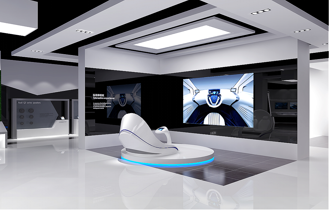 科技企业展厅设计  3D效果图设计
