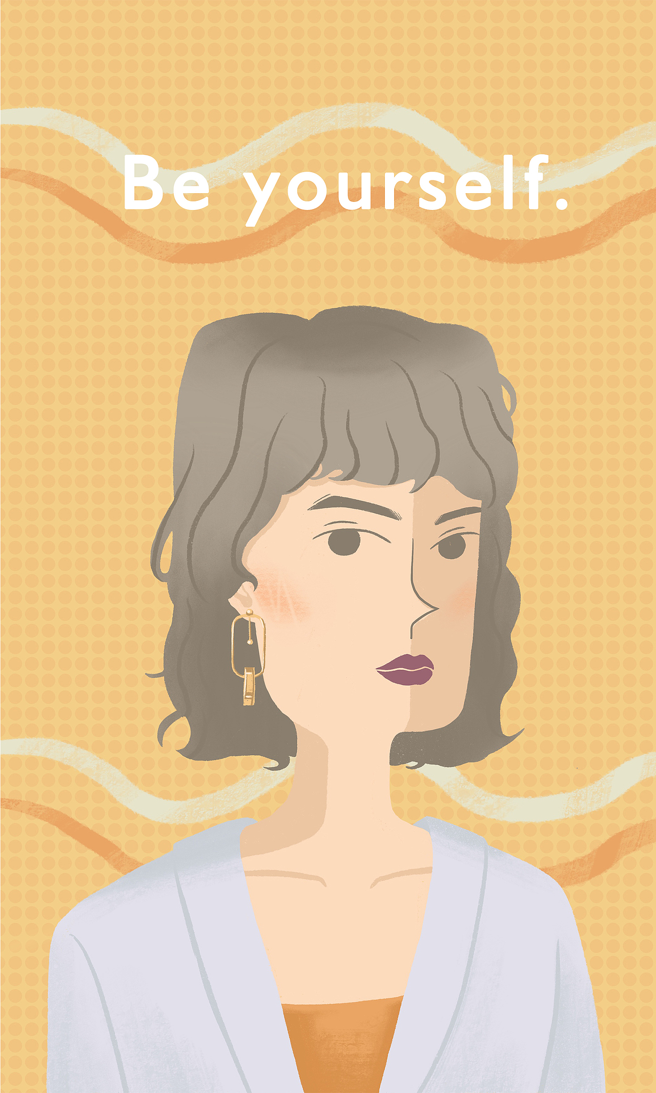Be yourself.妇女节人物插画（图ZMTk4OTIwMTUy） - 创作习作 - 站酷设计师一颗万能药原创素材 - 站酷ZCOOL