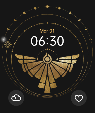 身在楚地,设计了一只神鸟图腾,记录日月变化间的时光流逝