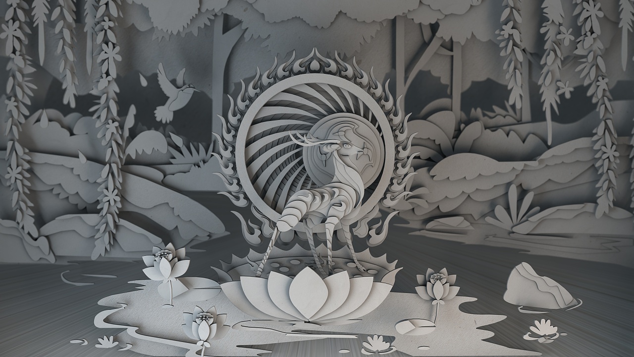 C4D和Ai结合尝试创作中国风的Adobe启动界面