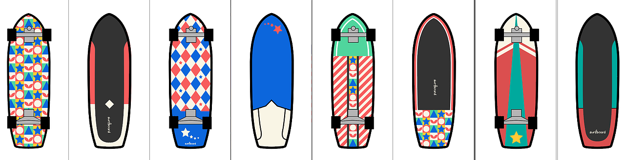 滑板/冲浪板_图案