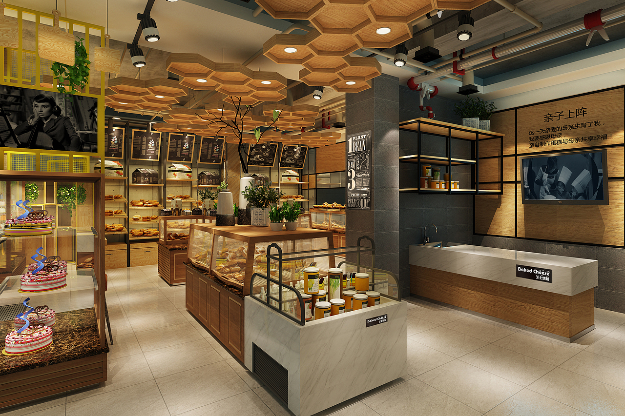 驻马店拾麦人烘焙（图ZNTcwMjgwNDQ=） - 展陈设计 - 站酷设计师代利强原创素材 - 站酷ZCOOL