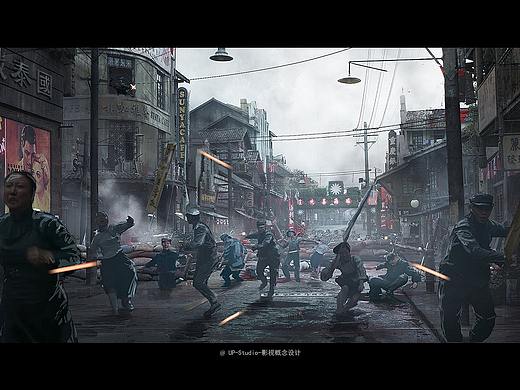 UP STUDIO 影视概念设计班民国戏题材学生气氛图作品