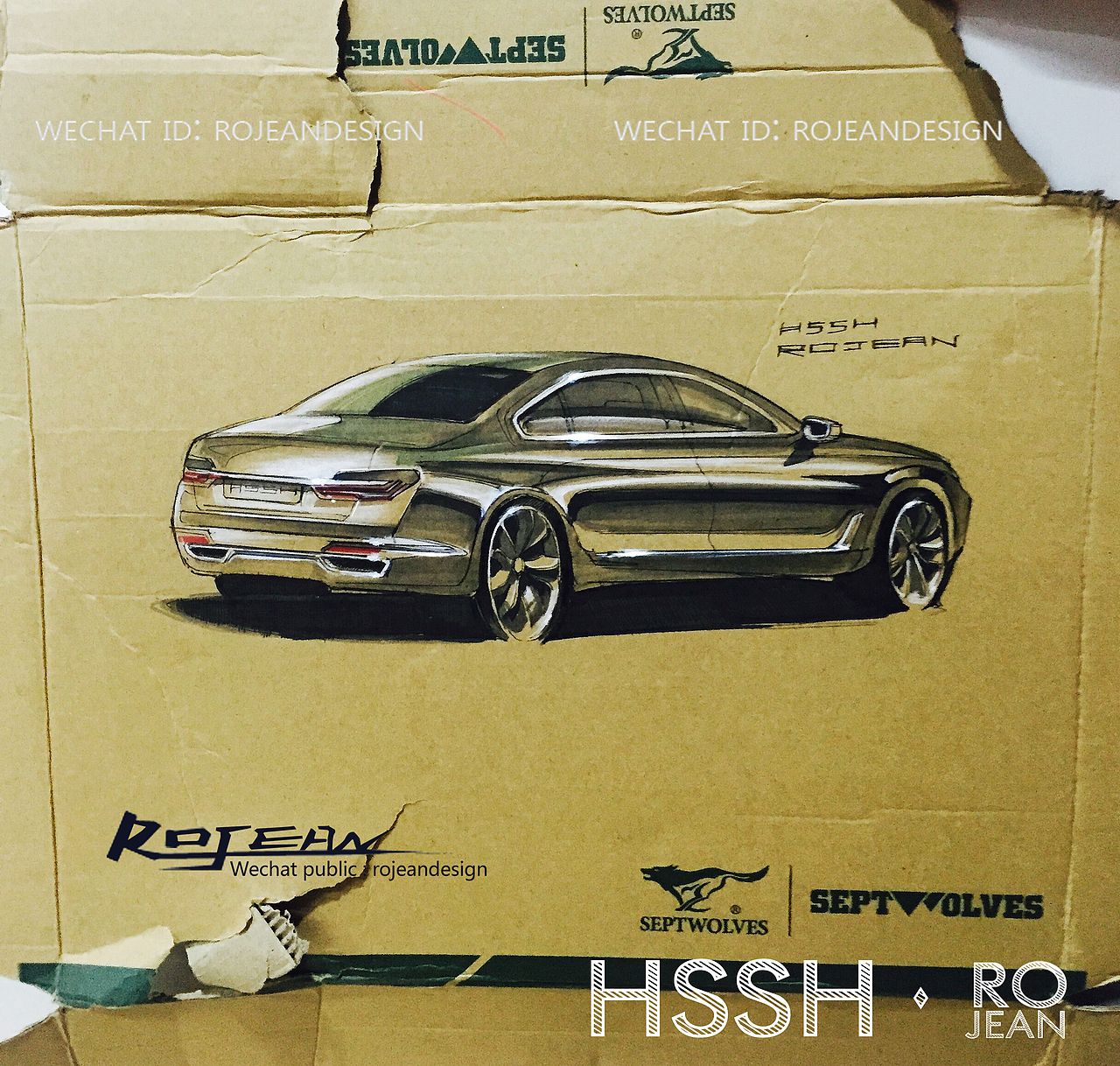 画在废纸上面的汽车效果图（图ZNTE3OTcwNzI=） - 交通工具 - 站酷设计师Rojean原创素材 - 站酷ZCOOL