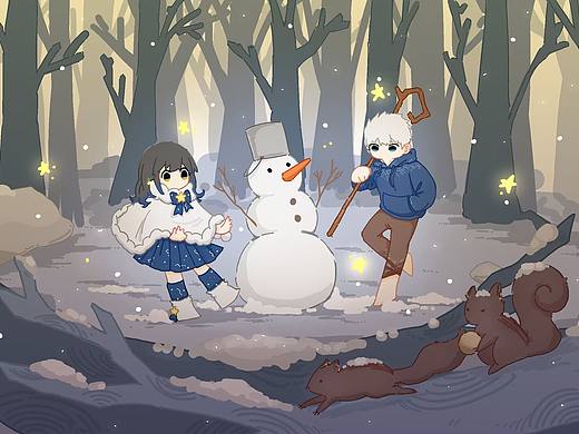 雪地里与你的记忆