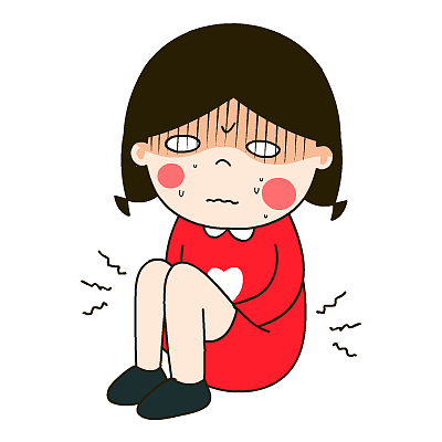 爱心妹大姨妈专用表情——翔通动漫