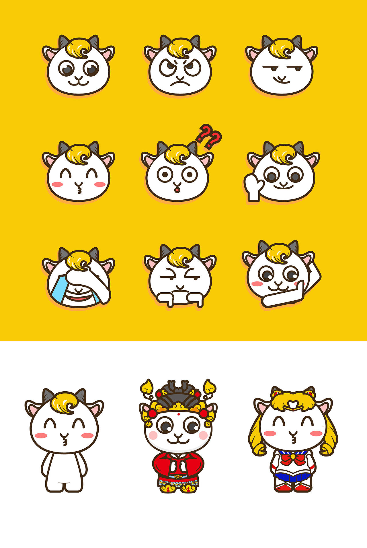 咩咩羊（圖ZMjA3OTkzMjcy） - IP形象 - 站酷設(shè)計(jì)師joyinhu原創(chuàng)素材 - 站酷ZCOOL