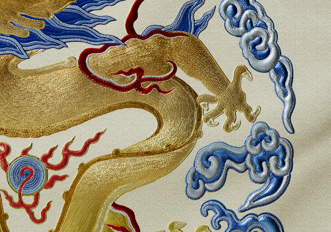 好奇纸尿裤刺绣工艺材质渲染