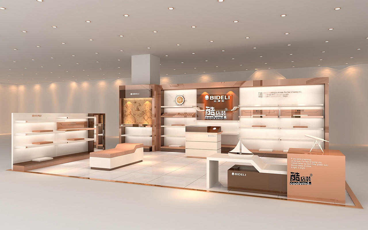 男鞋专卖店鞋服皮具包包男鞋女鞋店面装修设计风格效果