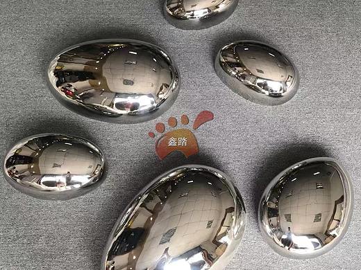 镜面不锈钢石头雕塑鹅卵石不锈钢艺术摆件 可可爱爱