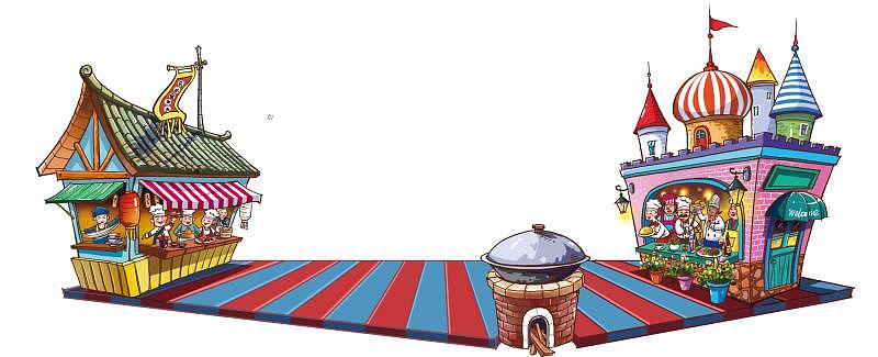 美食节摊位设计（图ZMjIzOTc0OTIw） - 商业插画 - 站酷设计师Z88423029原创素材 - 站酷ZCOOL