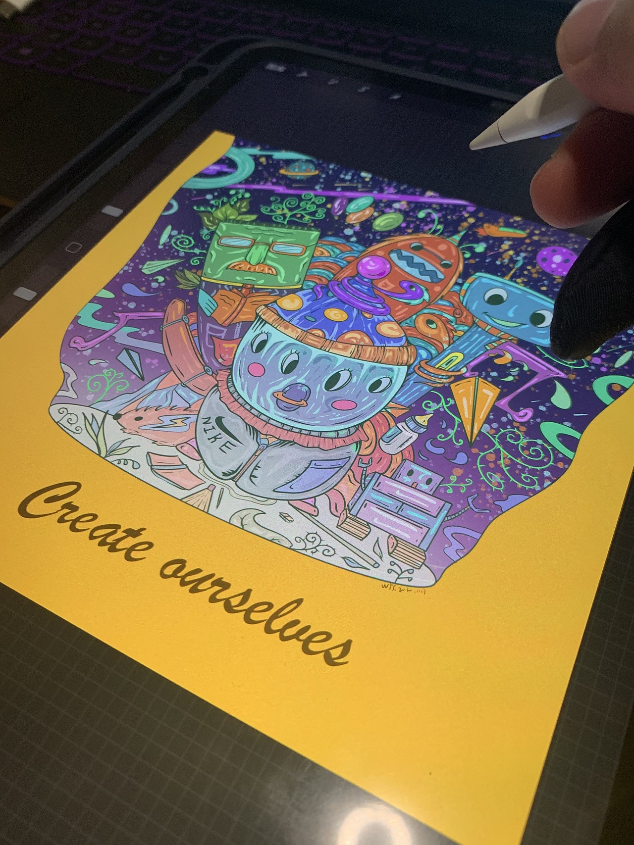 Create ourselves（图ZMjMxMTg1MzQ0） - 新锐潮流插画 - 站酷设计师爱乐可原创素材 - 站酷ZCOOL